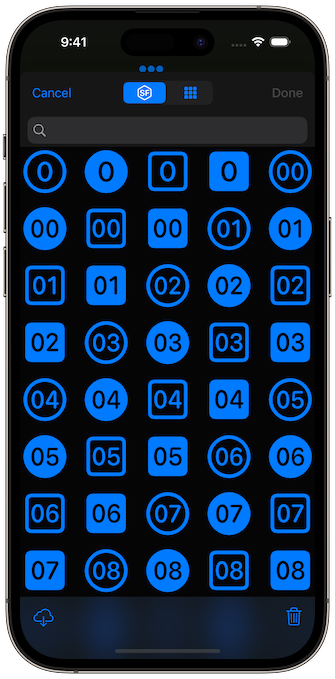 Keypad Icons