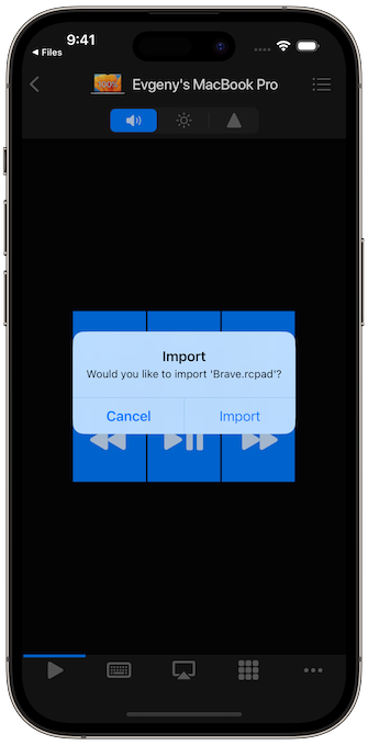 Import Keypad