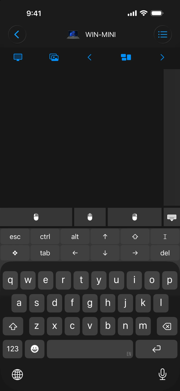 Mouse · Keyboard showing its keyboard and modifier keys